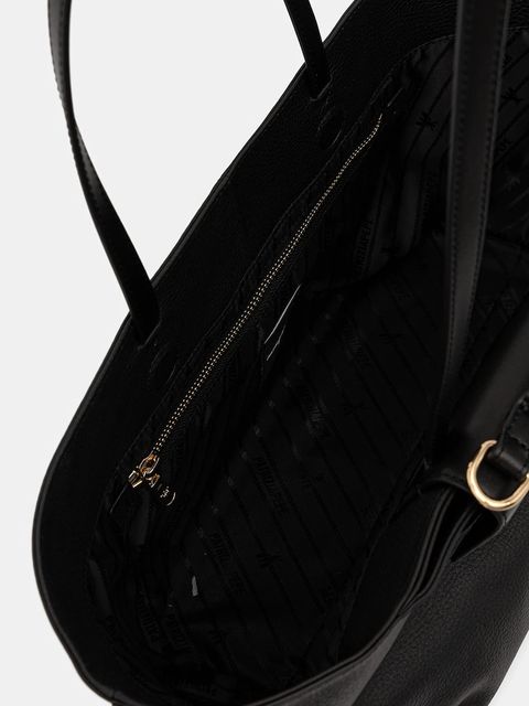 Patrizia Pepe torebka skórzana kolor czarny 8B0289 L178