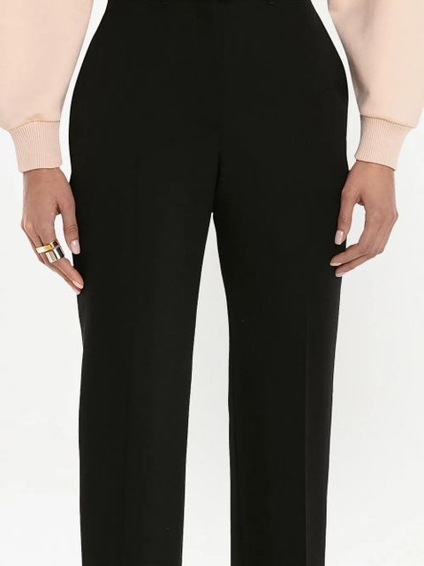 Alexander McQueen high-waisted slim-cut trousers - Black