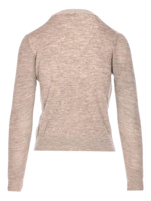 Burberry embroidered logo sweater - Neutrals