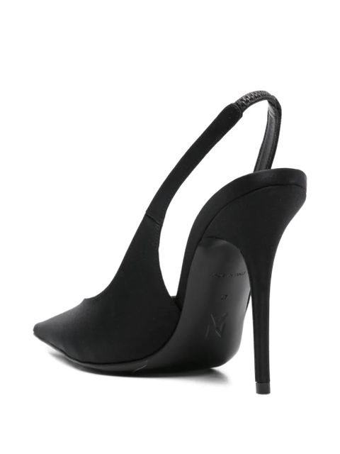Amina Muaddi Anok pointed slingback pumps - Black