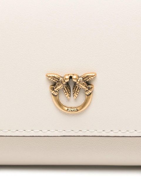 PINKO Love Birds clutch bag - White