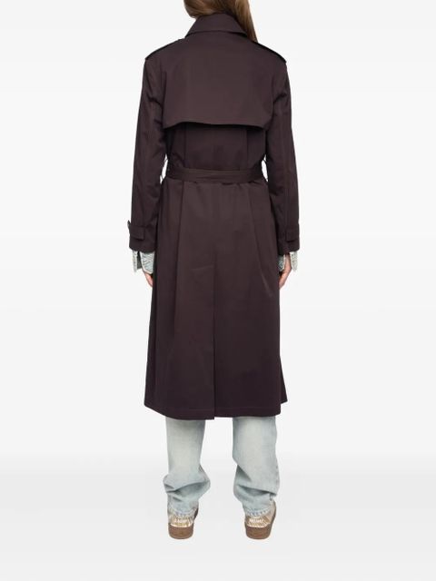 Zadig&Voltaire Kenar double-breasted belted trench coat - Brown