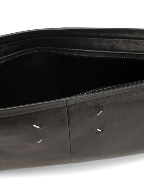 Maison Margiela drawstring stitches shoulder bag - Black