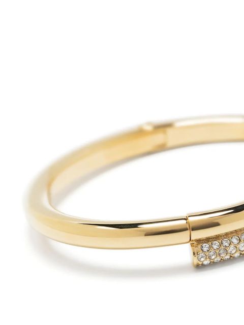Swarovski Dextera crystal-embellished bangle bracelet - Gold