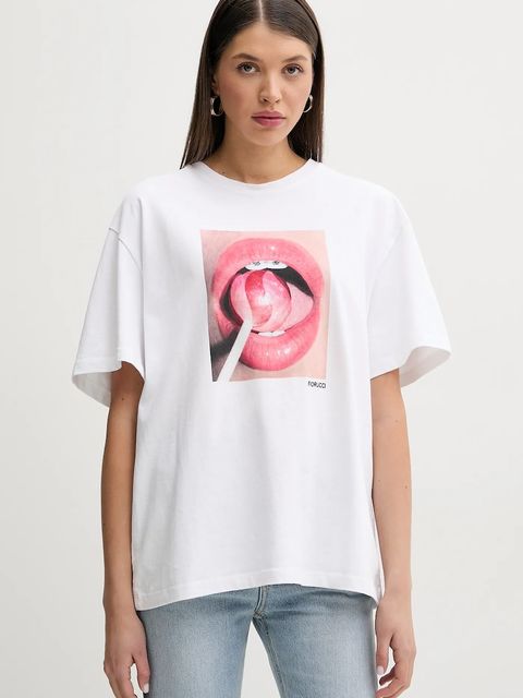Fiorucci t-shirt bawełniany Lollipop Mouth Print Boxy T-Shirt - zdjęcie produktu nr 2