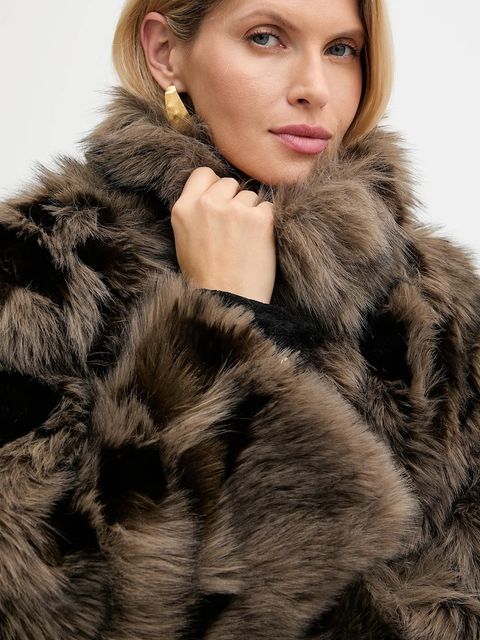 Haveone płaszcz kolor brązowy KMA-P042