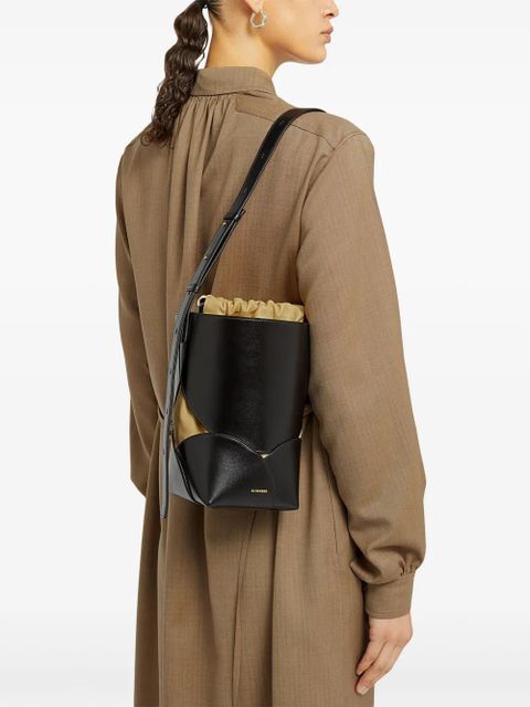 Jil Sander leather bucket bag - Black