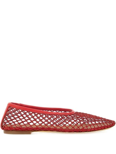 STAUD cut-out flat sandals - Red - zdjęcie produktu nr 1