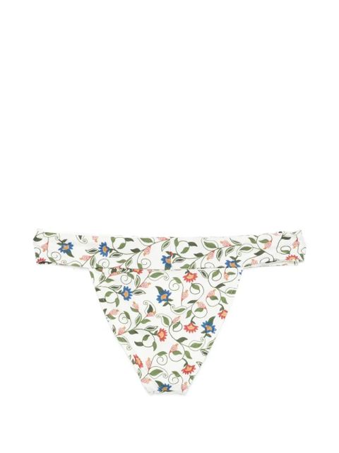 FARM Rio Stitched Garden floral-print bikini bottoms - White - zdjęcie produktu nr 2