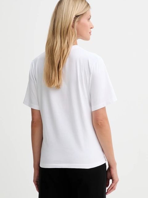 MM6 Maison Margiela t-shirt bawełniany damski kolor biały S62GD0210.M20115.100