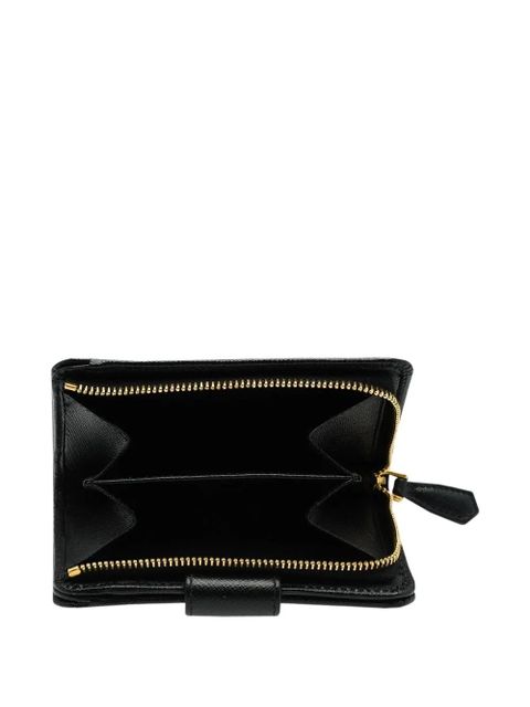 Prada logo-lettering wallet - Black