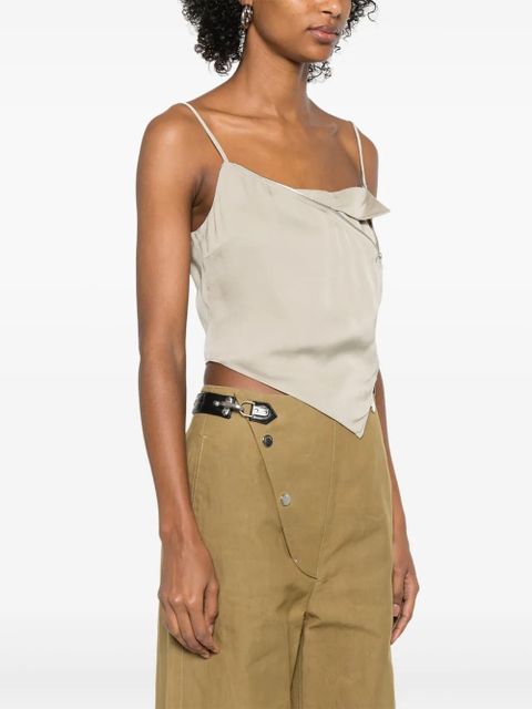 Nanushka sleeveless crop top - Grey