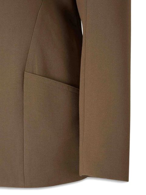 STAUD peak-lapel single-breasted blazer - Brown