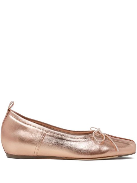 Simone Rocha pleated toe ballerina shoes - Pink - zdjęcie produktu nr 1