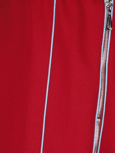 Rabanne elasticated side-zip track pants - Red