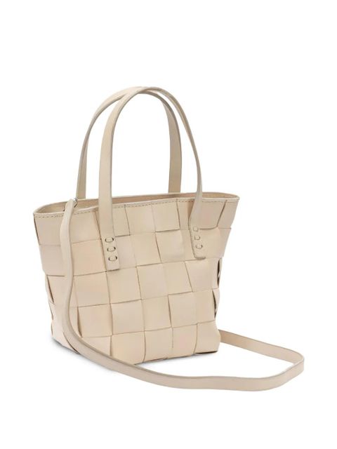 DRAGON DIFFUSION mini Japan woven leather tote bag - Neutrals