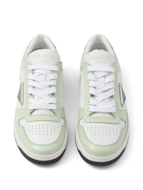 Prada Downtown leather sneakers - Green