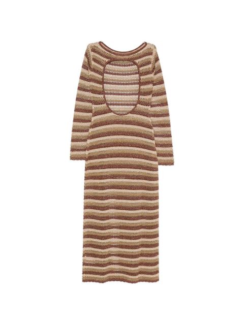 MC2 Saint Barth Robyn striped maxi dress - Neutrals - zdjęcie produktu nr 2