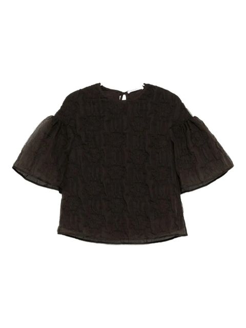 Cecilie Bahnsen Bryndis top - Brown