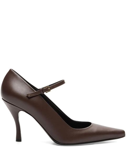 LouLou de Saison 85mm Carey leather pumps - Brown - zdjęcie produktu nr 1