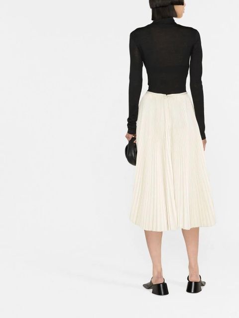 Jil Sander funnel-neck long-sleeve top - Black - zdjęcie produktu nr 2