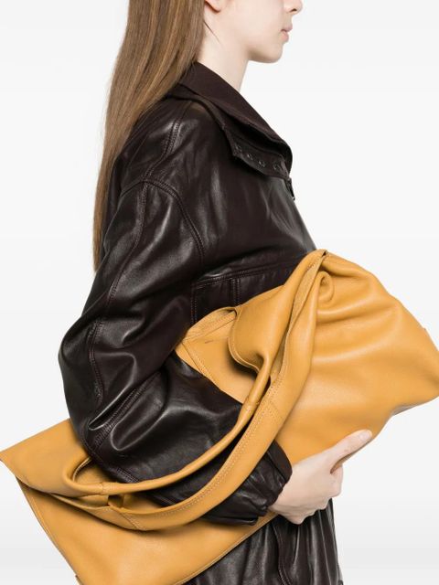 AMI Paris Etienne leather shoulder bag - Brown - zdjęcie produktu nr 2