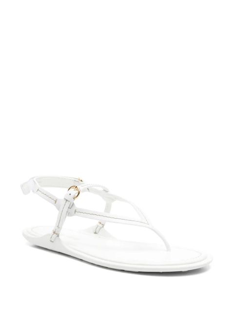 Miu Miu flat thong sandals - White