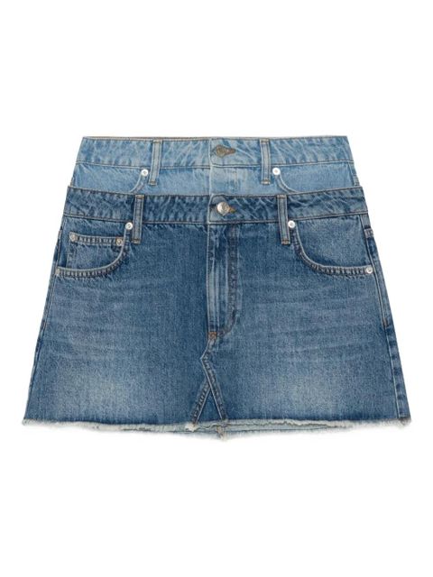 Simkhai Salix frayed mini skirt - Blue - zdjęcie produktu nr 1