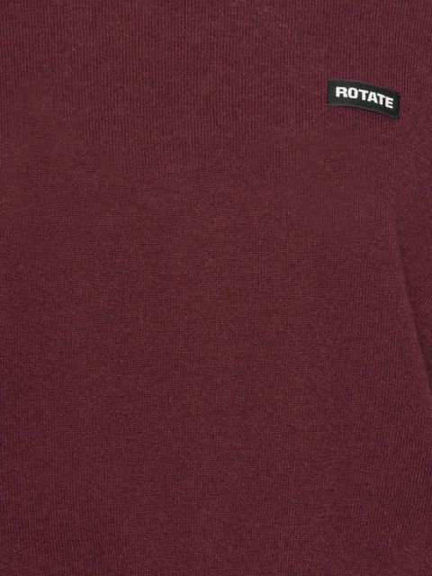 ROTATE BIRGER CHRISTENSEN crew-neck merino-cashmere blend sweater - Red