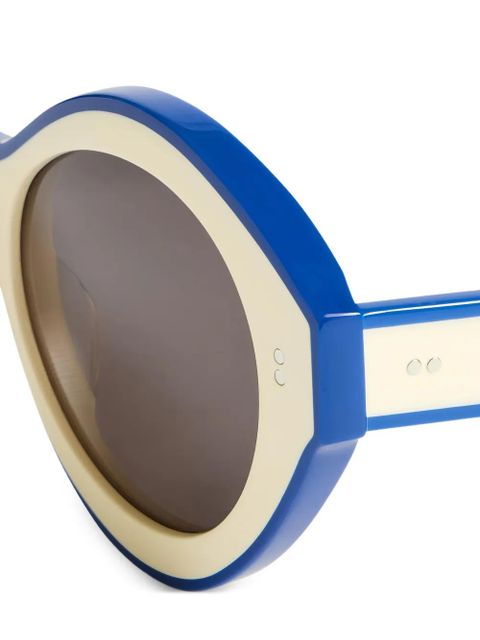 JW Anderson oval-frame tinted sunglasses - White