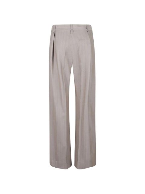 Victoria Beckham stripe-patern tailored trousers - Neutrals - zdjęcie produktu nr 2