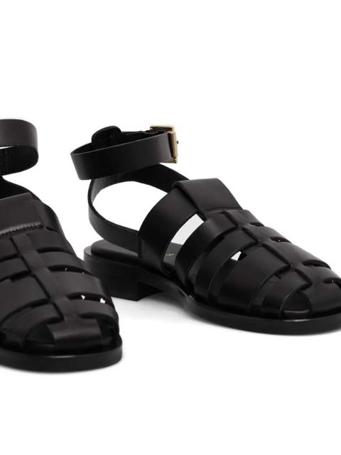 ALOHAS leather sandals - Black