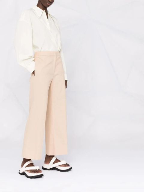 Jil Sander straight-leg cotton trousers - Neutrals