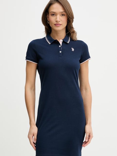 U.S. Polo Assn. sukienka bawełniana POLO DRESS