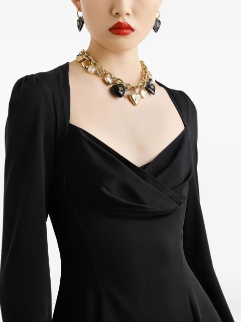 Dolce & Gabbana sweetheart-neckline flared dress - Black - zdjęcie produktu nr 2