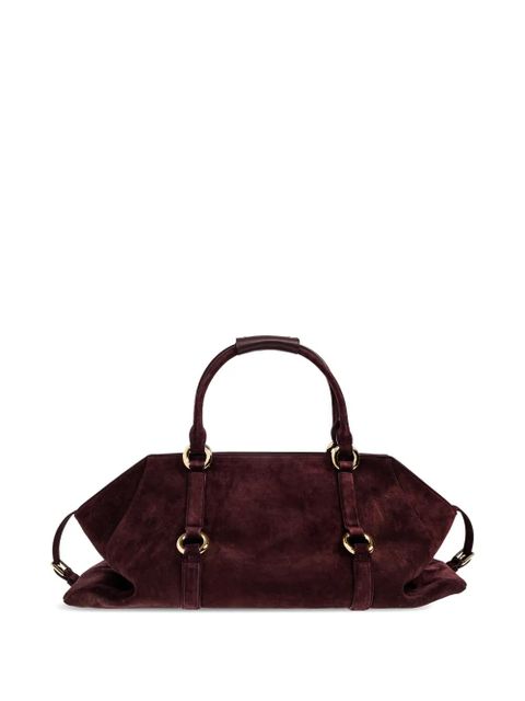 Alexander McQueen ring-detail holdall - Red