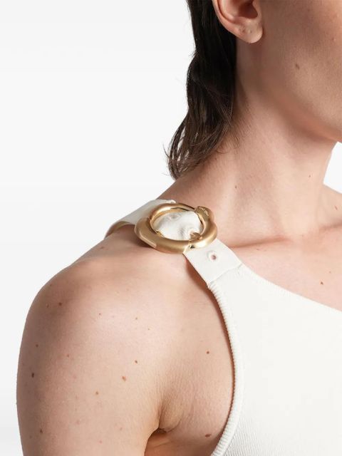 Cult Gaia Valeria one-shoulder ring-detail top - White