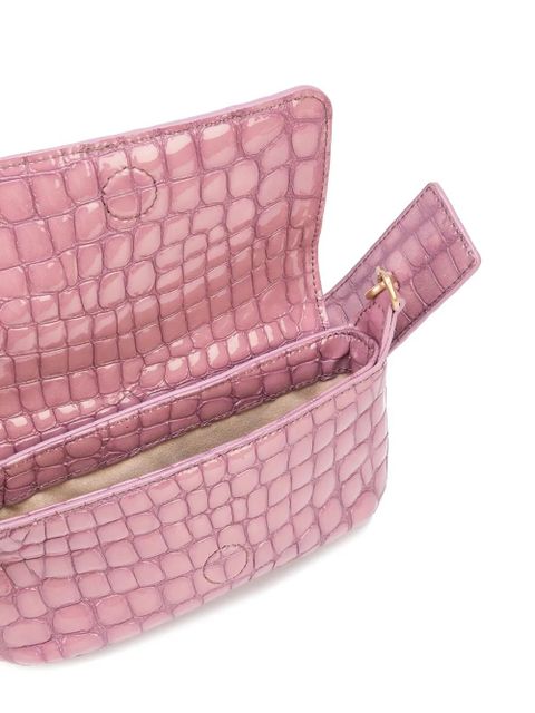 Cult Gaia Damara crocodile-effect shoulder bag - Purple