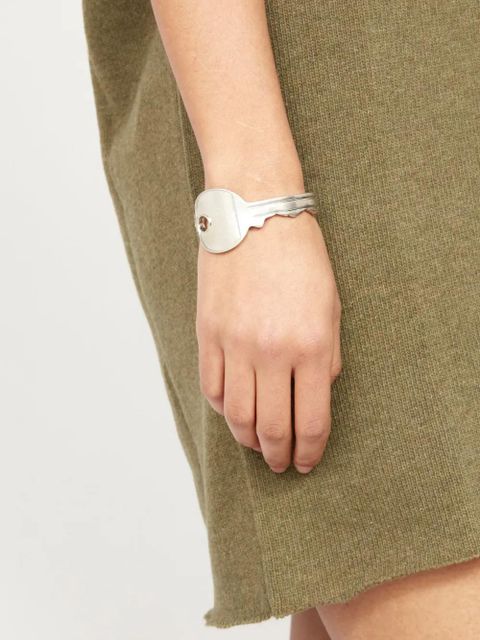 MM6 Maison Margiela key-shape logo-engraved bracelet - Silver