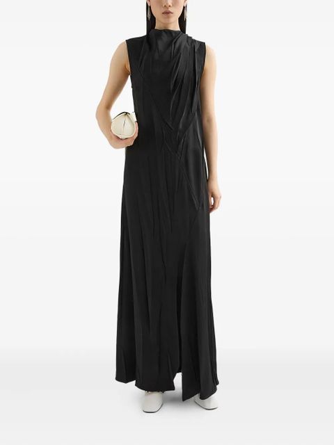 Jil Sander satin maxi dress - Black