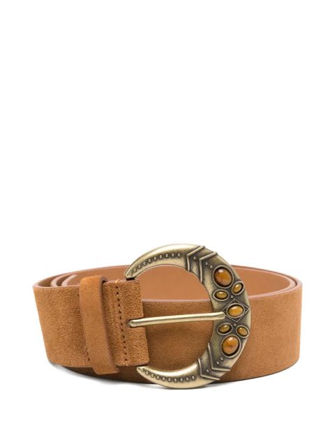Ba&Sh Brody suede buckle belt - Brown - zdjęcie produktu nr 1
