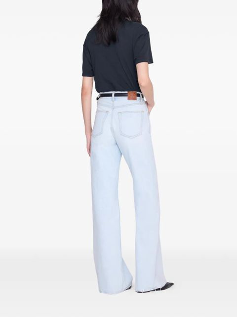 ANINE BING Wagner tiger-graphic T-shirt - Blue