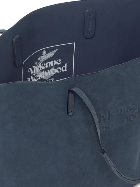 Vivienne Westwood embossed shoulder bag - Blue