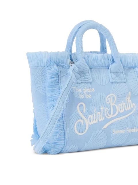 MC2 Saint Barth mini Vanity shell-embossed tote bag - Blue