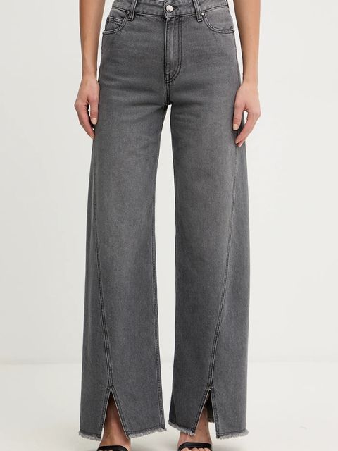 Simona Corsellini jeansy damskie kolor szary A25CPPAT0601 - zdjęcie produktu nr 1