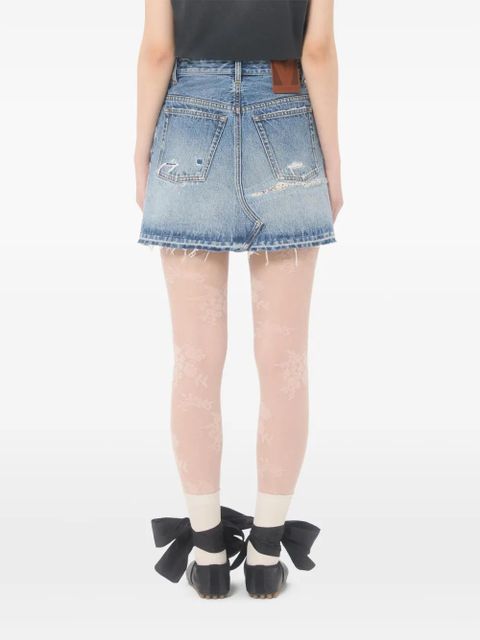 Valentino Garavani short denim skirt - Blue