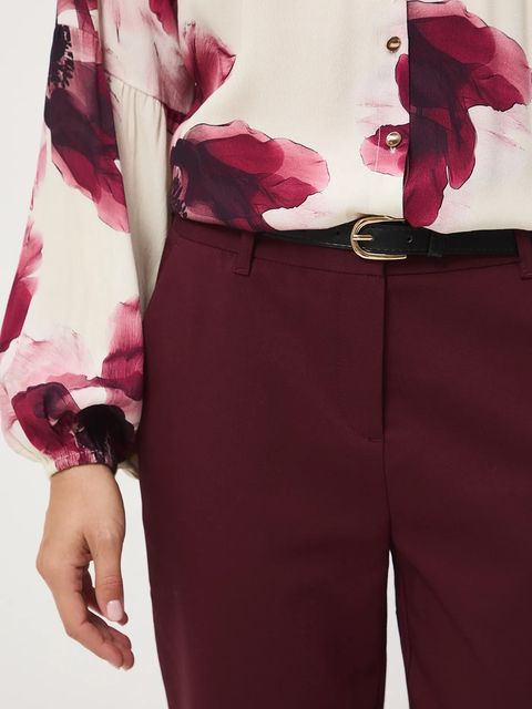 Medicine spodnie damskie kolor bordowy