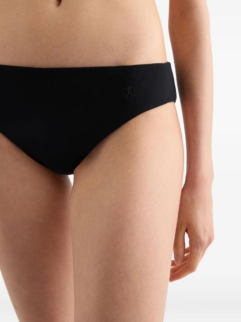 Jil Sander jersey texture bikini bottom - Black - zdjęcie produktu nr 2