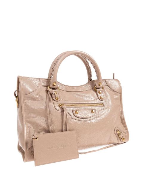 Balenciaga medium Le City leather tote bag - Pink