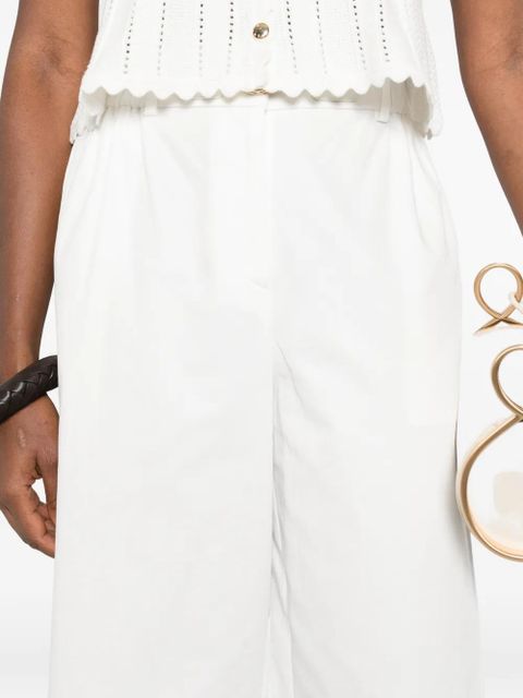 Maje belted trousers - White